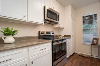 Granite counter tops in kitchen